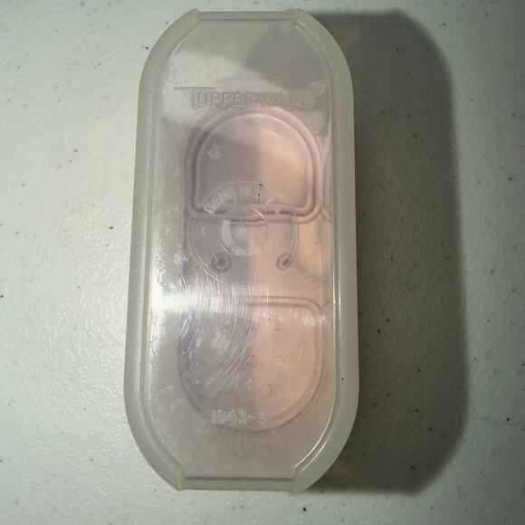 Vintage Tupperware 1843 Spice Containers Modular Mates Pink Tops Lids Lot of 3 - Picture 4 of 6